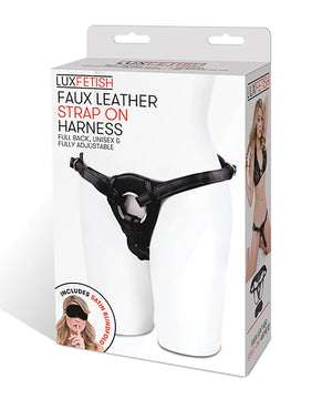 Lux Fetish Patent Leather Strap On Harness
