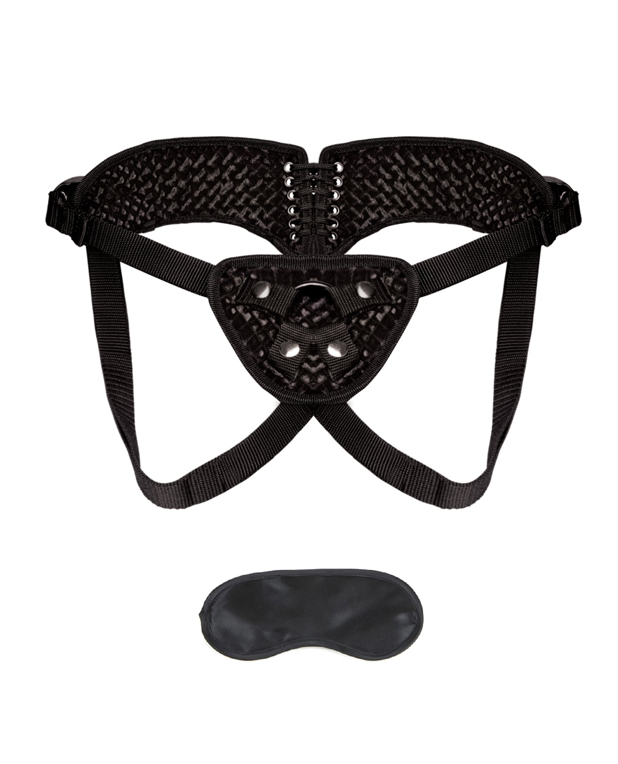 Lux Fetish Diamond Velvet Strap-on Corset