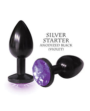 The 9's The Silver Starter Bejeweled Round Stainless Steel Plug