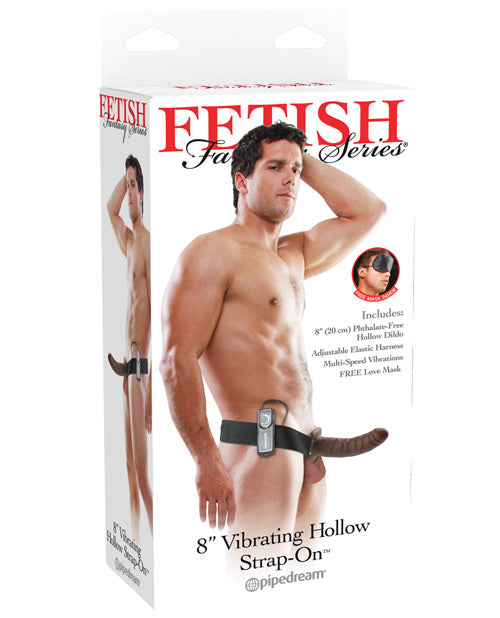 Fetish Fantasy Series 8" Vibrating Hollow Strap On