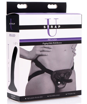 Strap U Pegged Pegging Dildo w/Harness