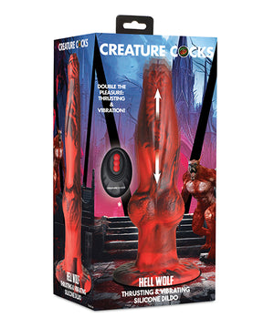 Creature Cocks Hell-Wolf Thrusting & Vibrating Silicone Dildo