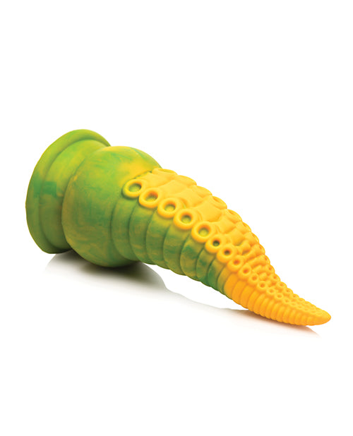 Creature Cocks Monstropus 2.0 Vibrating Tentacle Silicone Dildo - Yellow/Green