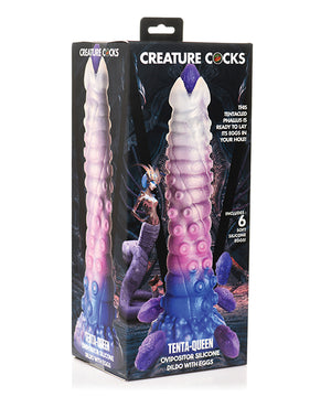 Creature Cocks Tenta-Queen Ovipositor Silicone Dildo w/Eggs