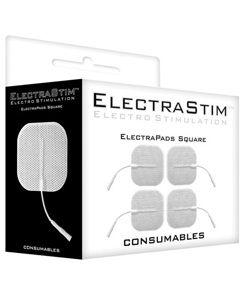 Square Self Adhesive Pads (pack Of 4)  Electrastim Accessory