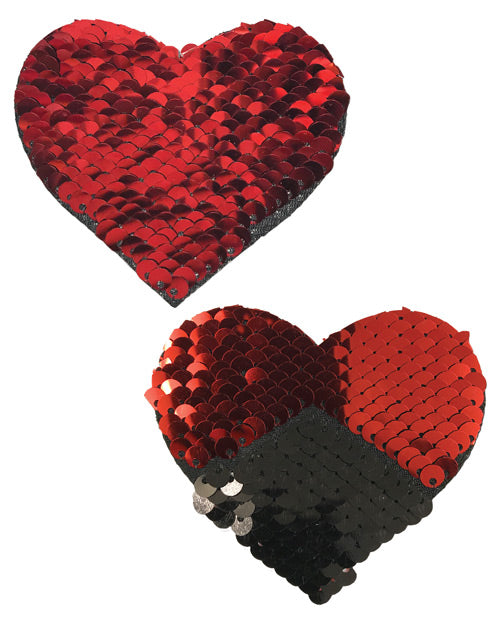 Pastease Premium Color Changing Flip Sequins Hearts