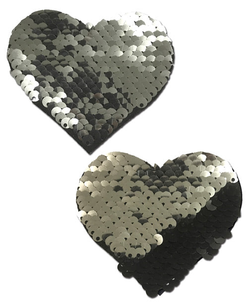 Pastease Premium Color Changing Flip Sequins Hearts