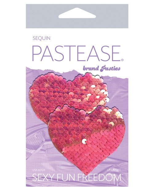 Pastease Premium Color Changing Flip Sequins Hearts