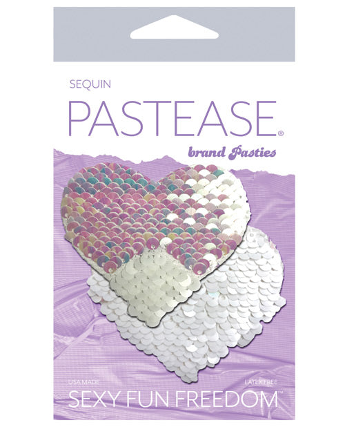 Pastease Premium Color Changing Flip Sequins Hearts