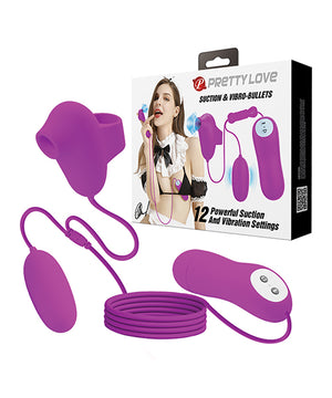 Pretty Love Suction & Vibro Bullets