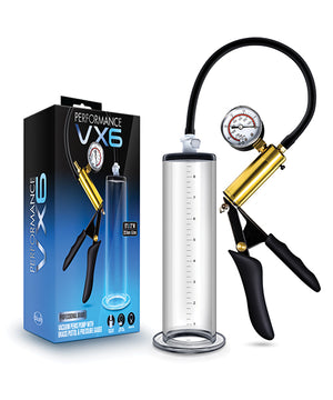 Blush Performance Vx6 Vacuum Penis Pump W-brass Pistol & Pressure Gauge