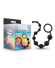 Black Blush Adventures Platinum Silicone 10 Anal Beads