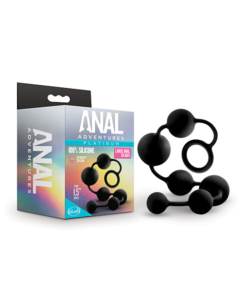 Black Blush Adventures Platinum Silicone Anal Beads
