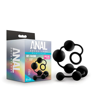 Black Blush Adventures Platinum Silicone Anal Beads