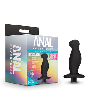 Black Blush Platinum Silicone Vibrating Anal Prostate Massager