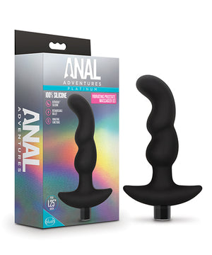 Black Blush Platinum Silicone Vibrating Anal Prostate Massager