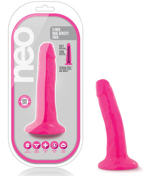 Blush Neo 5.5" Dual Density Cock