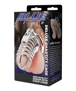 Blue Line Deluxe Chastity Cage