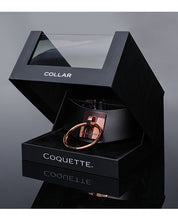 Pleasure Collection Adjustable Collar - Black And Rose Gold
