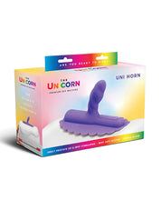 Purple Silicone The Cowgirl Unicorn Uni Horn Attachment