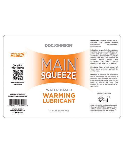 Main Squeeze Water-based Lubricants