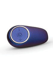 Purple Hueman Meteoroid Rimming Anal Plug with Rotating Beads