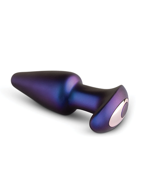 Purple Hueman Meteoroid Rimming Anal Plug with Rotating Beads