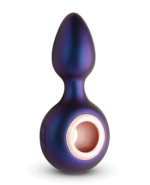 Purple Hueman Deep Space Vibrating Anal Plug