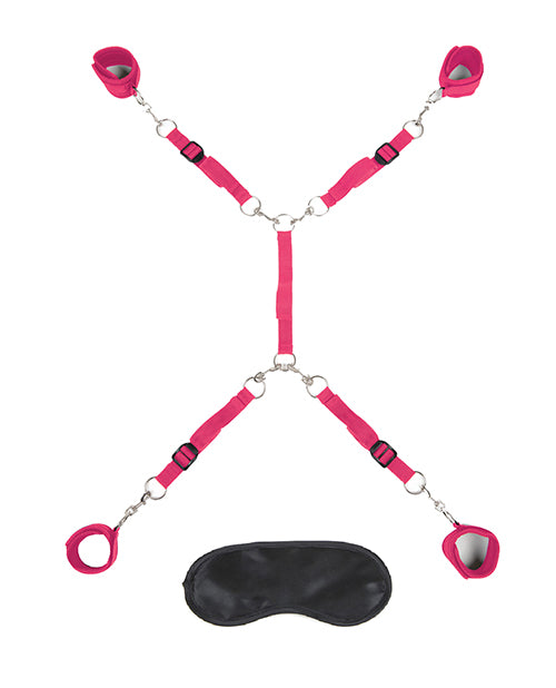 Pink Durable 7-Piece Lux Fetish Bed Spreader