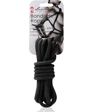 Lux Fetish Bondage Rope  3 M Black