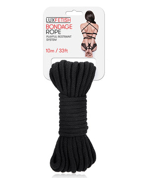Black 33 Ft Durable Lux Fetish Bondage Rope 