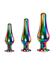 Aluminum Alloy Evolved Rainbow Metal Plug 3 pc Set