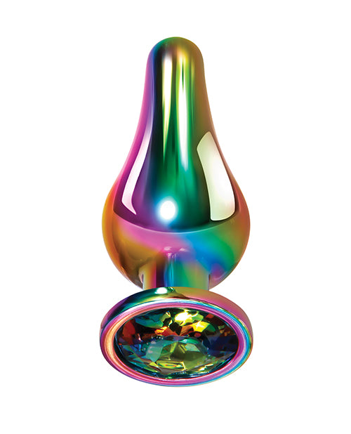 Rainbow Colored Extra-long Tapered Tip Evolved Metal Plug