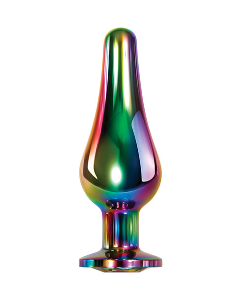 Rainbow Colored Extra-long Tapered Tip Evolved Metal Plug