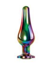Rainbow Colored Extra-long Tapered Tip Evolved Metal Plug