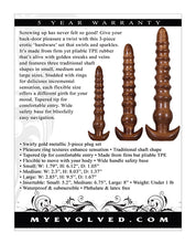 Gold Waterproof Evolved Twisted Love 3 Pc Plug Set