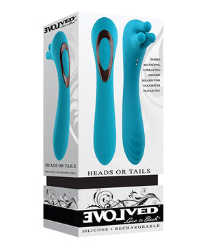 Evolved Heads Or Tails Rechargeable Vibrator