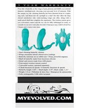 Teal Evolved The Butterfly Effect Dual Stim G-spot Vibrator