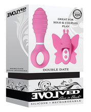 Pink Rechargeable Evolved Double Date Kit Adult Vibrator
