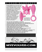 Pink Rechargeable Evolved Double Date Kit Adult Vibrator
