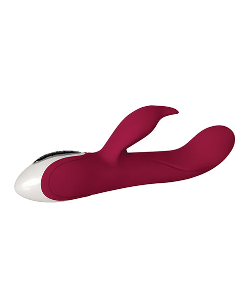Burgundy Evolved Inflatable Dual Stim G-spot Vibrator 