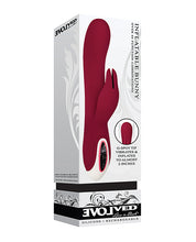 Burgundy Evolved Inflatable Dual Stim G-spot Vibrator 