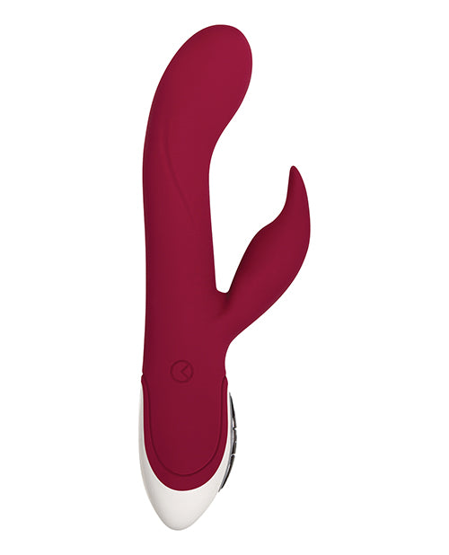 Burgundy Evolved Inflatable Dual Stim G-spot Vibrator 
