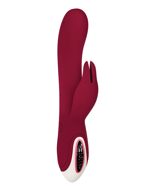 Burgundy Evolved Inflatable Dual Stim G-spot Vibrator 