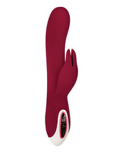 Burgundy Evolved Inflatable Dual Stim G-spot Vibrator 