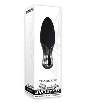 Black Silicone Evolved Teardrop Adult Vibrator