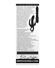 Black Rechargeable Evolved Trifecta Triple Stim Adult Vibrator