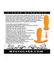 Orange Silicone Waterproof Evolved Creamsicle Adult Vibrator