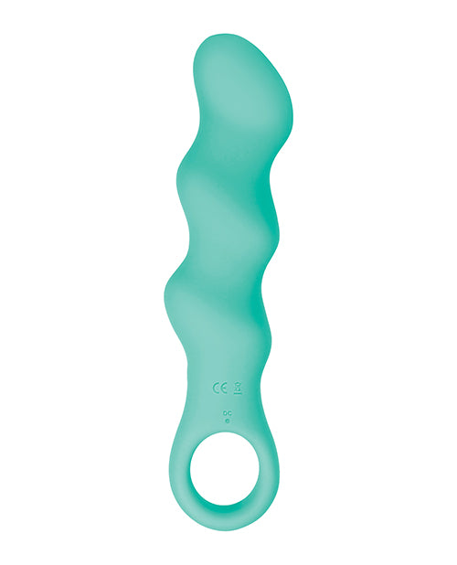 Teal Silicone Evolved Triple Teaser Adult Vibrator