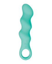 Teal Silicone Evolved Triple Teaser Adult Vibrator